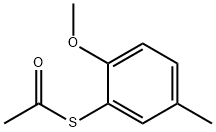 S-2-Methoxy-5-methylphenylthioacetate Structural