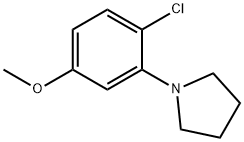 Pyrrolidine, 1-(2-chloro-5-methoxyphenyl)- Structural
