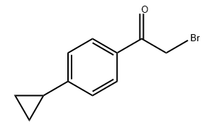 Ethanone, 2-bromo-1-(4-cyclopropylphenyl)- Structural