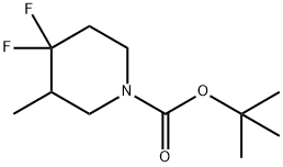 tert-butyl 4,4-difluoro-3-methylpiperidine-1-carboxylate Structural