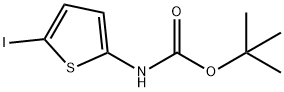tert-Butyl (5-iodothiophen-2-yl)carbamate Structural