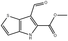 methyl
6-formyl-4H-thieno[3,2-b]pyrrole-5-carboxylate Structural