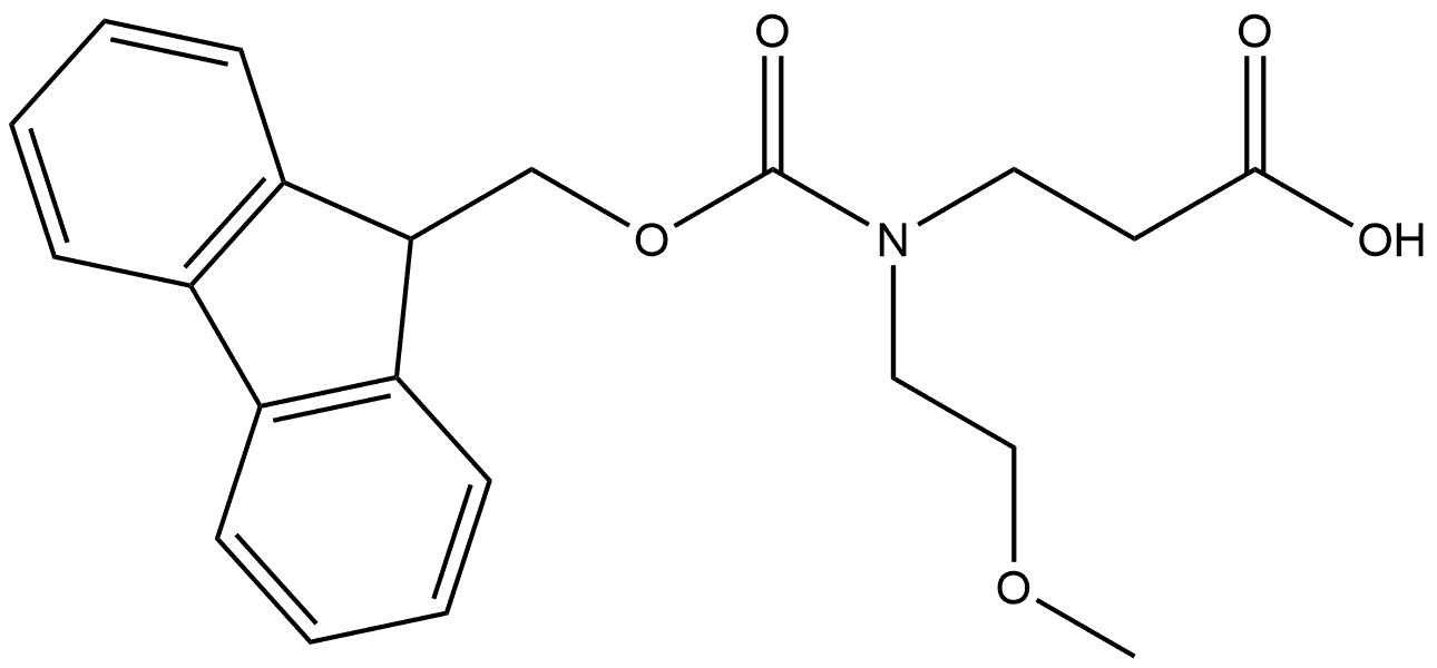 β-Alanine, N-[(9H-fluoren-9-ylmethoxy)carbonyl]-N-(2-methoxyethyl)- Structural