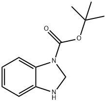 tert-Butyl 2,3-dihydro-1H-benzo[d]imidazole-1-carboxylate Structural