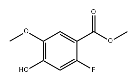 Benzoic acid, 2-fluoro-4-hydroxy-5-methoxy-, methyl ester Structural