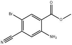 Methyl 2-amino-5-bromo-4-cyanobenzoate Structural