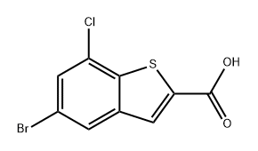 Benzo[b]thiophene-2-carboxylic acid, 5-bromo-7-chloro- Structural
