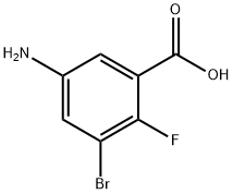 Benzoic acid, 5-amino-3-bromo-2-fluoro- Structural