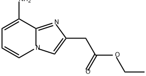 Imidazo[1,2-a]pyridine-2-acetic acid, 8-amino-, ethyl ester Structural