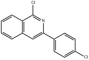 Isoquinoline, 1-chloro-3-(4-chlorophenyl)- Structural