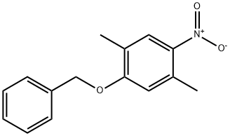 Benzene, 1,4-dimethyl-2-nitro-5-(phenylmethoxy)- Structural