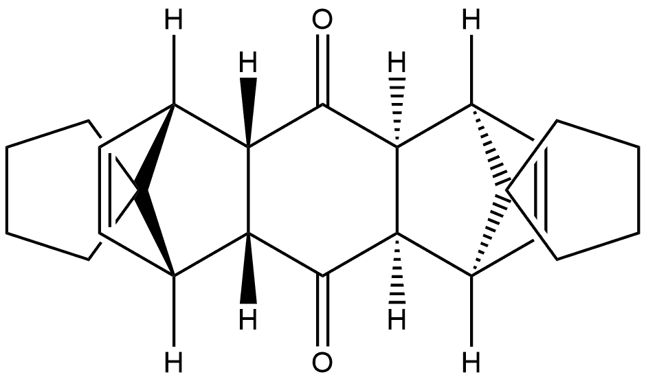 Dispiro[cyclopentane-1,11'-[1,4:5,8]dimethanoanthracene-12',1''-cyclopentane]-9',10'-dione, 1',4',4'a,5',8',8'a,9'a,10'a-octahydro-, (1'α,4'α,4'aα,5'β,8'β,8'aβ,9'aα,10'aβ)- (9CI) Structural