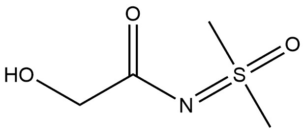 N-[dimethyl(oxo)-lambda6-sulfanylidene]-2-hydroxyacetamide Structural