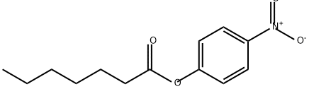 Heptanoic acid, 4-nitrophenyl ester Structural
