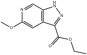 Ethyl 5-methoxy-1H-pyrazolo[3,4-c]pyridine-3-carboxylate Structural
