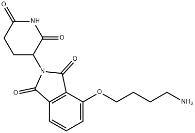 Pomalidomide-O-C4-NH2 Structural