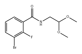 Benzamide, 3-bromo-N-(2,2-dimethoxyethyl)-2-fluoro- Structural