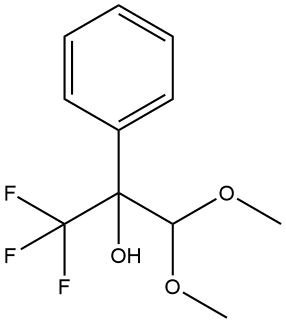 Benzenemethanol, α-(dimethoxymethyl)-α-(trifluoromethyl)- Structural