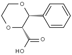 rac-(2r,3r)-3-phenyl-1,4-dioxane-2-carboxylic acid Structural