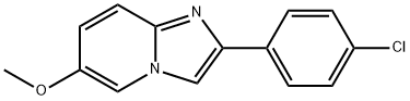Imidazo[1,2-a]pyridine, 2-(4-chlorophenyl)-6-methoxy- Structural