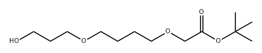 Acetic acid, 2-[4-(3-hydroxypropoxy)butoxy]-, 1,1-dimethylethyl ester Structural