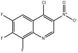 Quinoline, 4-chloro-6,7,8-trifluoro-3-nitro- Structural