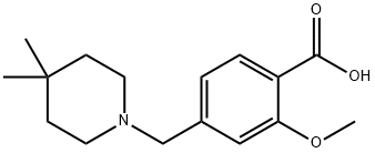 Benzoic acid, 4-[(4,4-dimethyl-1-piperidinyl)methyl]-2-methoxy- Structural