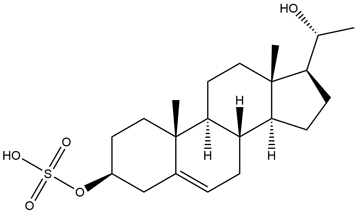 Pregn-5-ene-3,20-diol, 3-(hydrogen sulfate), (3β,20R)- (9CI) Structural