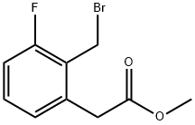 Methyl 2-bromomethyl-3-fluorophenylacetate Structural