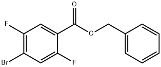 Phenylmethyl 4-bromo-2,5-difluorobenzoate Structural