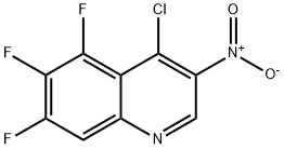 Quinoline, 4-chloro-5,6,7-trifluoro-3-nitro- Structural