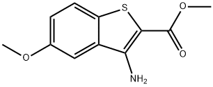 Benzo[b]thiophene-2-carboxylic acid, 3-amino-5-methoxy-, methyl ester Structural