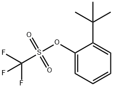 Methanesulfonic acid, 1,1,1-trifluoro-, 2-(1,1-dimethylethyl)phenyl ester Structural