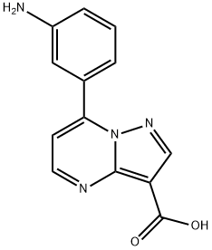 Pyrazolo[1,5-a]pyrimidine-3-carboxylic acid, 7-(3-aminophenyl)- Structural