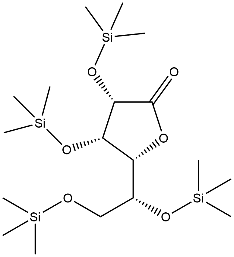 D-Mannonic acid, 2,3,5,6-tetrakis-O-(trimethylsilyl)-, γ-lactone Structural