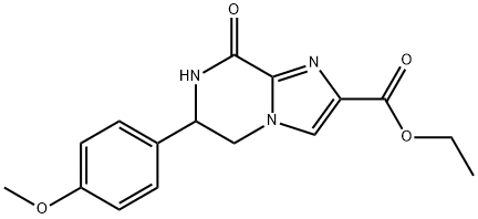 Ethyl 6-(4-methoxyphenyl)-8-oxo-5,6,7,8-tetrahydroimidazo[1,2-a]pyrazine-2-carboxylate Structural