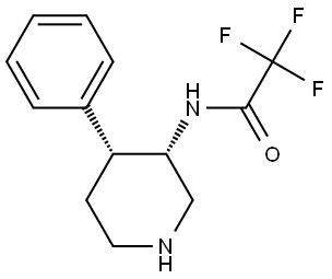 rac-2,2,2-trifluoro-n-[(3r,4s)-4-phenylpiperidin-3-yl]acetamide Structural