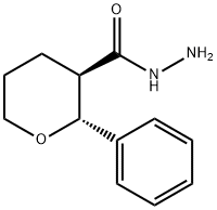 rac-(2R,3R)-2-phenyloxane-3-carbohydrazide, trans Structural