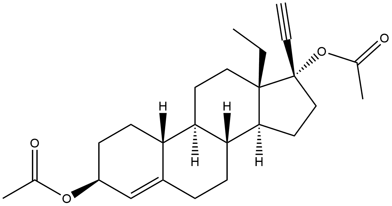 Levonorgestrel-3,17-diacetate Structural