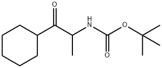 tert-butyl n-(1-cyclohexyl-1-oxopropan-2-yl)carbamate Structural