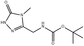 tert-butyl N-[(4-methyl-5-oxo-4,5-dihydro-1H-1,2,4-triazol-3-yl)methyl]carbamate Structural