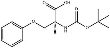 Serine, N-[(1,1-dimethylethoxy)carbonyl]-2-methyl-O-phenyl- Structural
