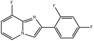 Imidazo[1,2-a]pyridine, 2-(2,4-difluorophenyl)-8-fluoro- Structural