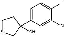 Thiophene-3-ol, 3-(3-chloro-4-fluorophenyl)tetrahydro- Structural