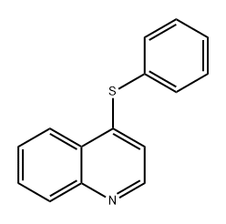 Quinoline, 4-(phenylthio)- Structural