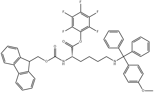 Fmoc-Lys(Mmt)-OPfp Structural