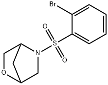 5-[(2-Bromophenyl)sulfonyl]-2-oxa-5-azabicyclo[2.2.1]heptane Structural