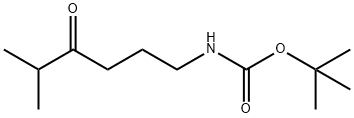Carbamic acid, N-(5-methyl-4-oxohexyl)-, 1,1-dimethylethyl ester Structural