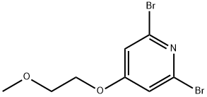 Pyridine, 2,6-dibromo-4-(2-methoxyethoxy)- Structural