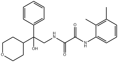 N1-(2,3-Dimethylphenyl)-N2-[2-hydroxy-2-phenyl-2-(tetrahydro-2H-pyran-4-yl)ethyl]ethanediamide Structural